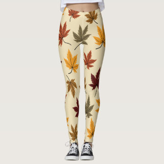 hojas de otoño Leggings