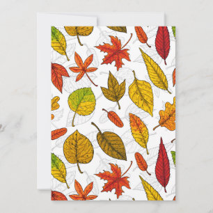 Hojas de otoño sobre blanco