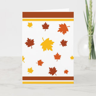 Hojas de otoño - Tarjeta