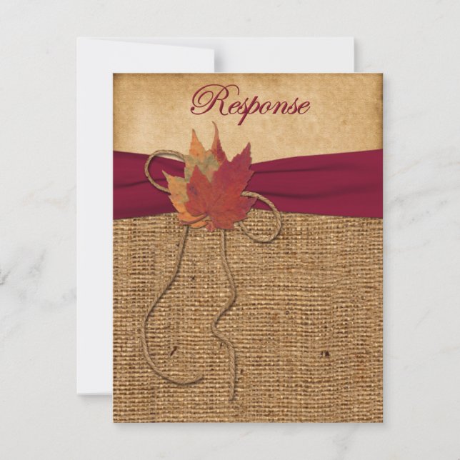 Hojas de Otoño, Tarjeta de Respuesta Falsa de Arpi (Anverso)
