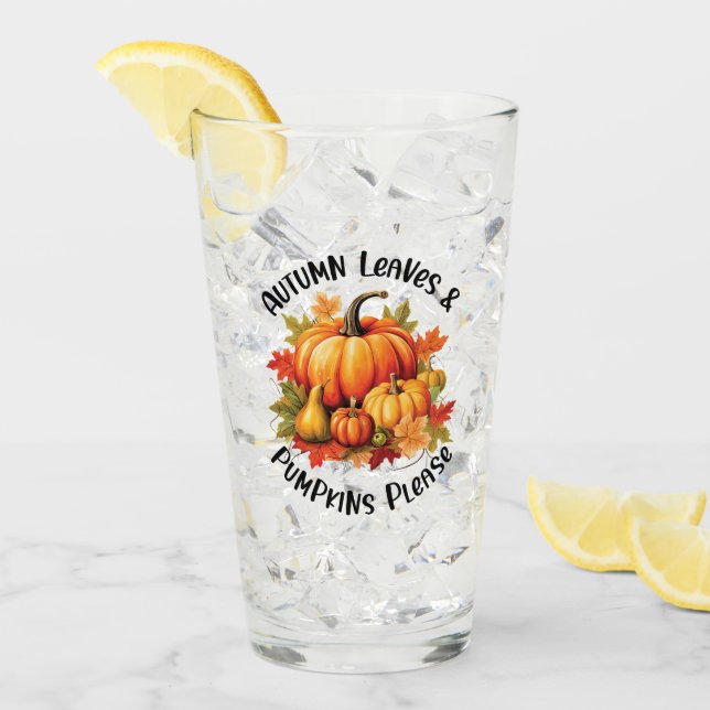 Hojas de otoño y calabazas por favor (Anverso (hielo))