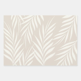 Hojas de paleta exóticas Patrón de cappuccino past