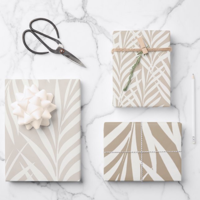 Hojas de paleta exóticas Patrón de cappuccino past (Anverso)