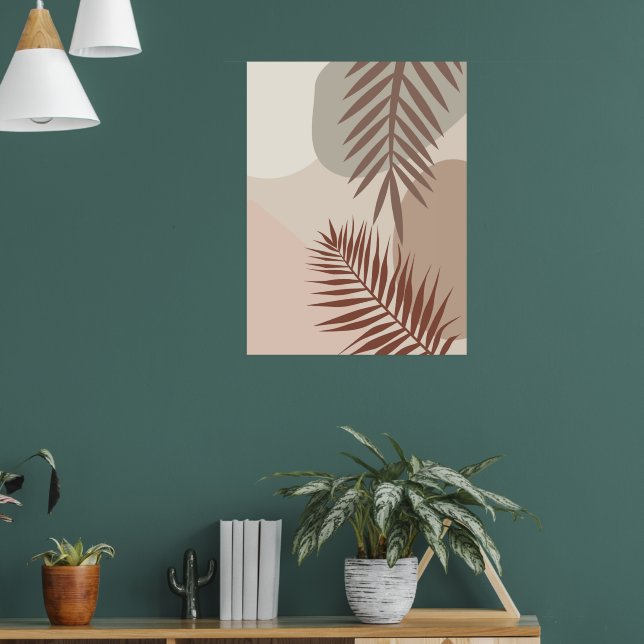 Hojas de Palma, Arte Geométrico Abstracto Boho (Salón 1)