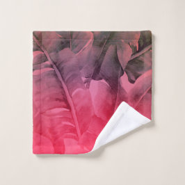 Hojas de Palma Tropicales de Verano Rosadas Brilla