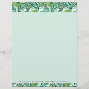 Hojas de palma verdes tropicales elegantes retras