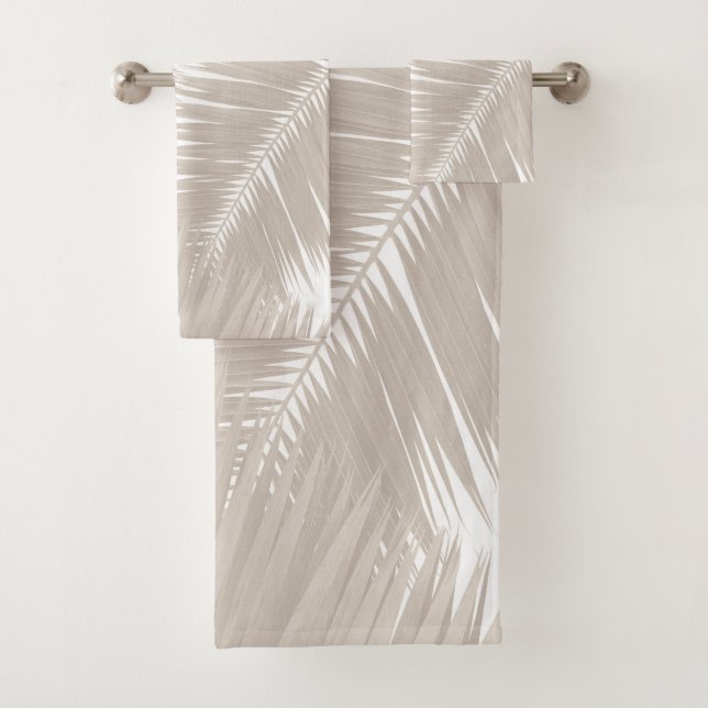 Hojas de palmera beige suave #1 #tropical #wall #a (In situ)