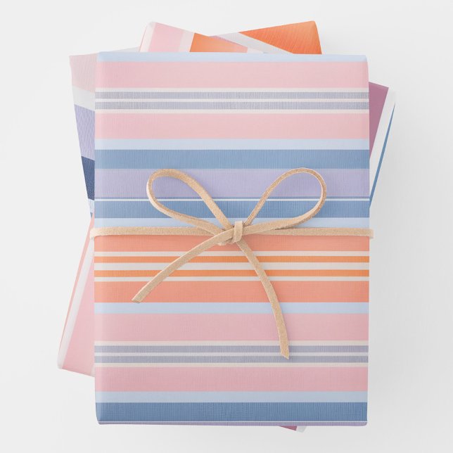 Hojas de papel coloridas de tela a rayas (Subido por el creador)