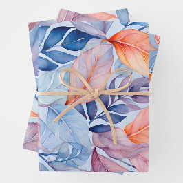 Hojas de papel coloridas para envolver el arte bot