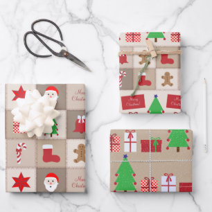 Hojas de papel con motivos en color beige