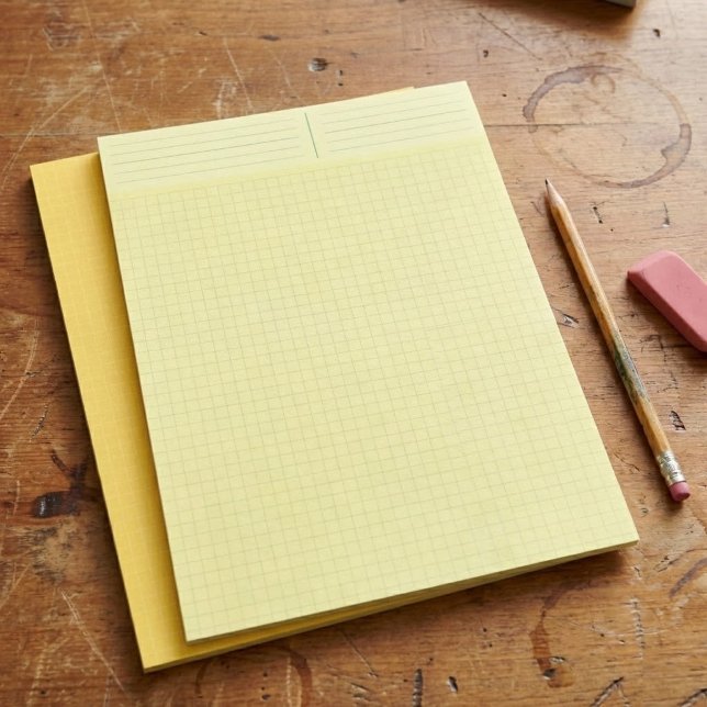 Hojas de papel cuadriculado amarillo en cuadrícula (printable yellow graph paper, inch squared grid sheets)