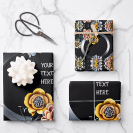 Hojas de papel de ajuste de anillo de boda