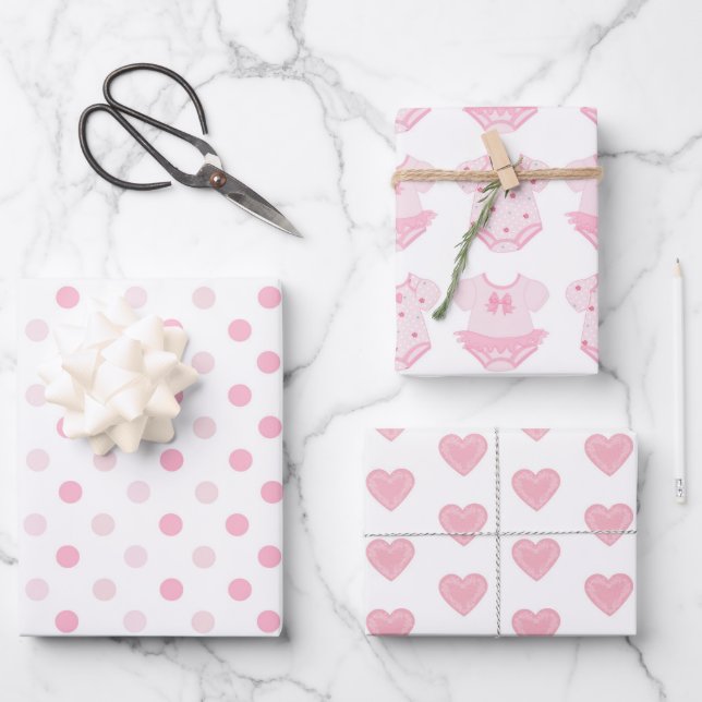 Hojas de papel de ajuste de Baby Shower (Anverso)