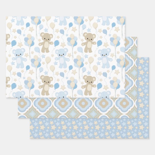 Hojas de papel de ajuste de Baby Shower (Set)