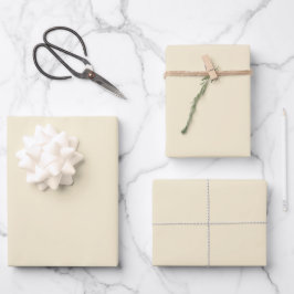 Hojas de papel de ajuste de color sólido crema