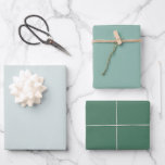 Hojas de papel de ajuste de color sólido verde mod<br><div class="desc">Un bonito trío de color de sábanas de papel de envoltura de color claro,  sabio y verde oscuro. Un complemento a sus regalos para cualquier ocasión especial,  evento o temporada de vacaciones.</div>