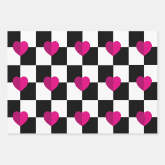 Hojas de papel de ajuste de corazones