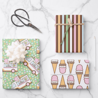 Hojas de papel de ajuste de crema de hielo