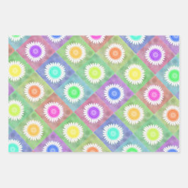 Hojas de papel de ajuste de flores