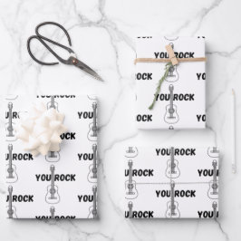 Hojas de papel de ajuste de guitarra de rock