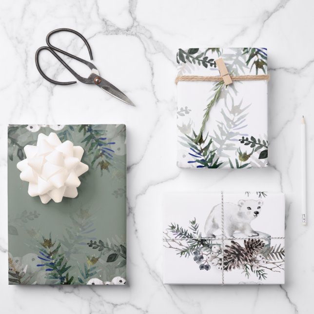 Hojas de papel de ajuste de invierno (Anverso)