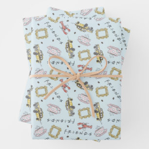 Hojas de papel de ajuste de logotipos de los amigo