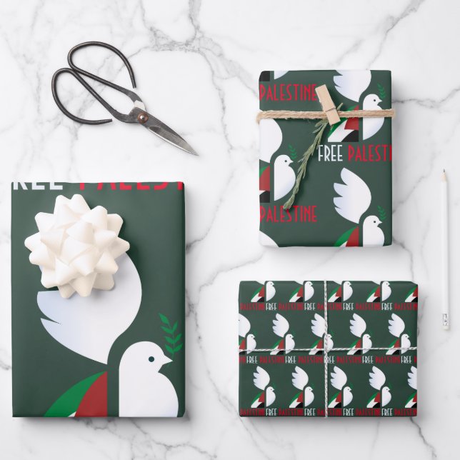 Hojas de papel de ajuste de Palestina libre - Soli (Anverso)