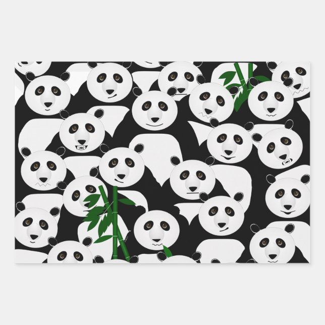 Hojas de papel de ajuste de pandas (Anverso)
