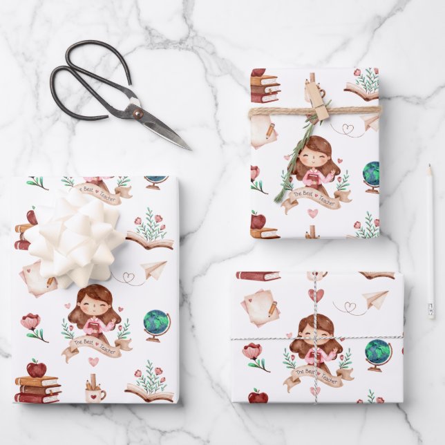 Hojas de papel de ajuste de profesores (Anverso)