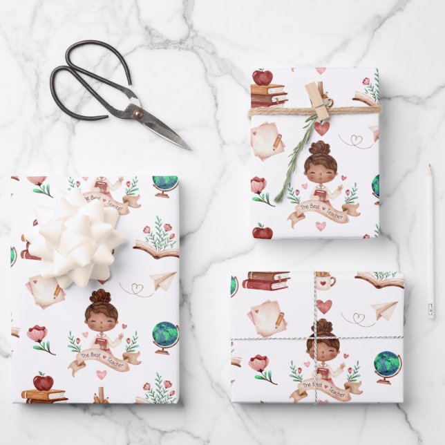 Hojas de papel de ajuste de profesores (Anverso)