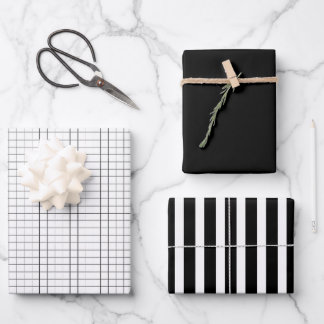 Hojas de papel de ajuste de regalo monocromo Perso