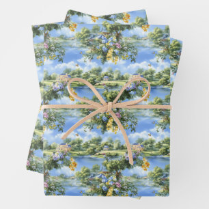 Hojas de papel de ajuste de toile