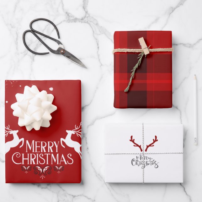 Hojas de papel de ajuste de vacaciones de Navidade (Anverso)