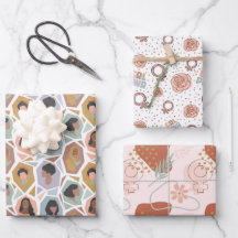 Hojas de papel de ajuste del Día Internacional de