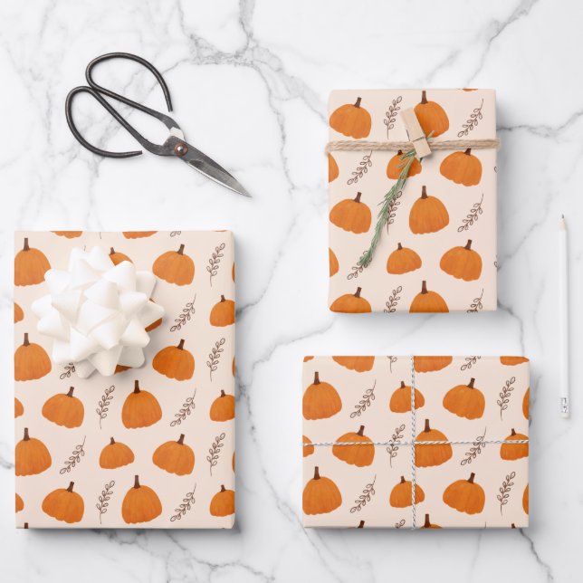 Hojas de papel de ajuste del Naranja del patrón de (Anverso)