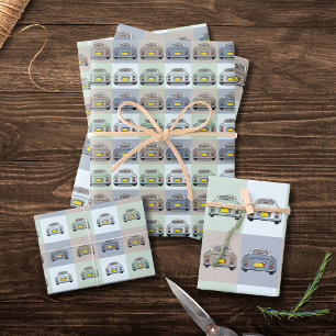Hojas de papel de ajuste del patrón de automóvil