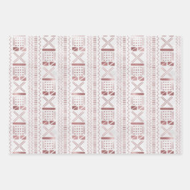 Hojas de papel de ajuste geográfico metálico Rosa