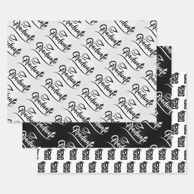 Hojas de papel de ajuste para graduados de 2025 (Set)