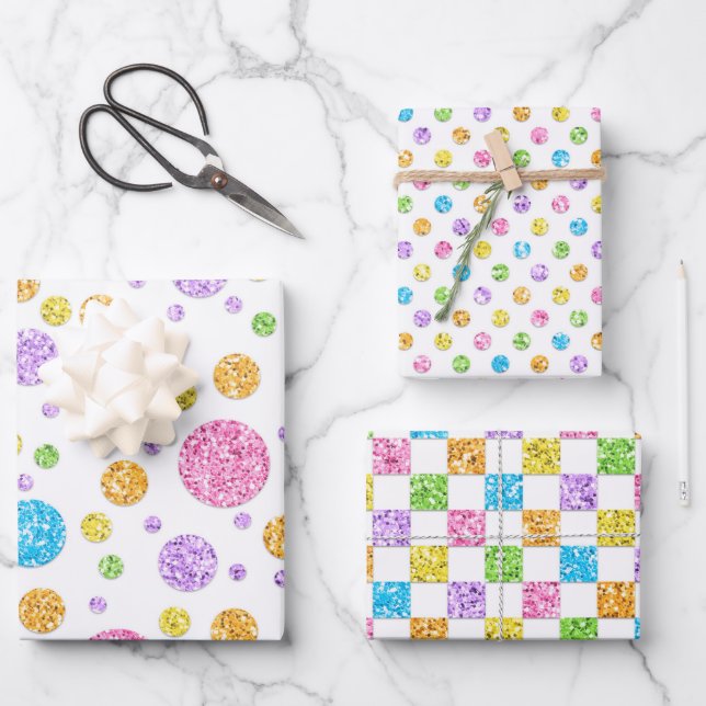 Hojas de papel de ajuste Purpurinoso Pastel (Anverso)