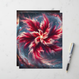 Hojas de papel de cuadernillo de póinsettia de gal