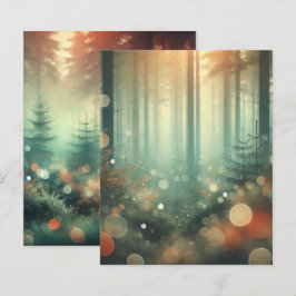 Hojas de papel de cuadernillo para libros de bosqu