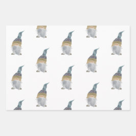 Hojas de papel de envoltura de gnomos - conjunto d