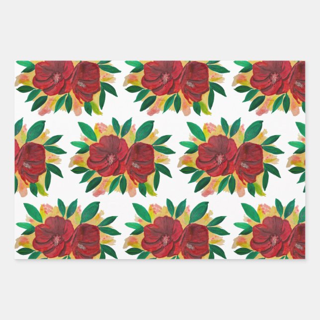 Hojas de papel de envoltura de Mahalo (Anverso)