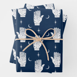 Hojas De Papel De Envoltura De Palmista Con Manos