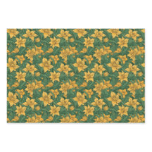 hojas de papel de envoltura floral