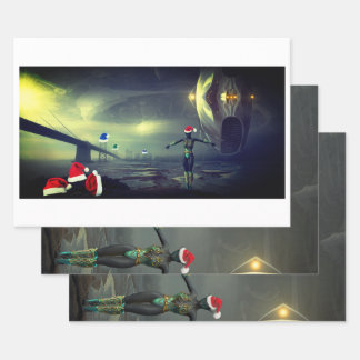 Hojas de papel de envoltura para Alien