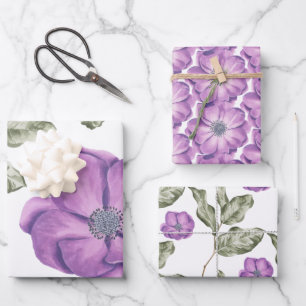 Hojas de papel de envolver Anémona