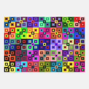 Hojas de papel de envolver de tejido loco