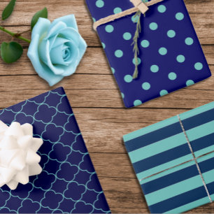 Hojas de papel de envolvimiento con motivos Verde