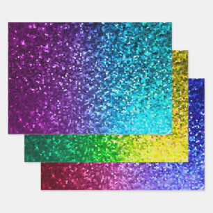 Hojas de papel de envolvimiento conjunto de textur